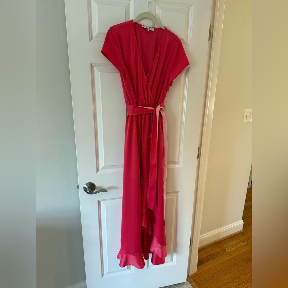 Crosby Fuchsia High Low Dress